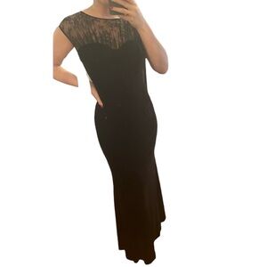 Jovani Velvet Evening Black